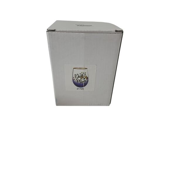 “Dog Mom” Glass - Picture 1 of 3